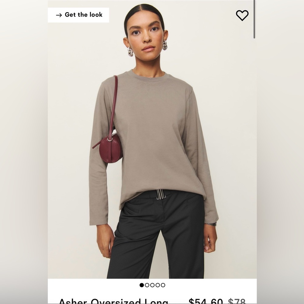 Reformation oversized Asher tee long sleeve
